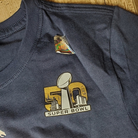 Nike Denver Broncos Football Peyton Manning T-Shirt Size Large NWOT Blue Orange - Picture 7 of 16